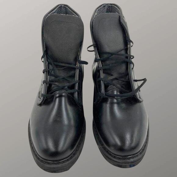 NWOT Men's 10..5 BATES USA-Made Postal 6-In Black Leather Boots Minor Scratches - Picture 1 of 11